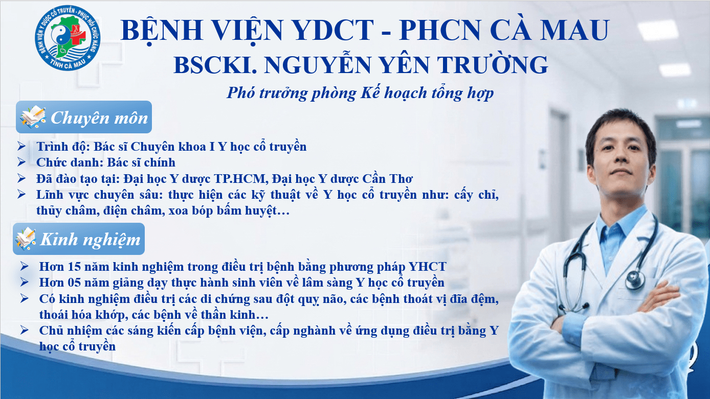 BSCKI. NGUYỄN YÊN TRƯỜNG