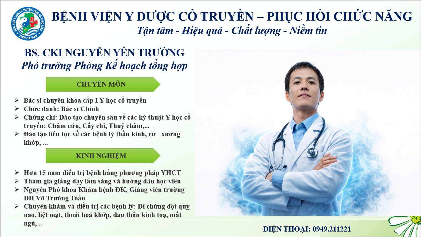 BSCKI. NGUYỄN YÊN TRƯỜNG