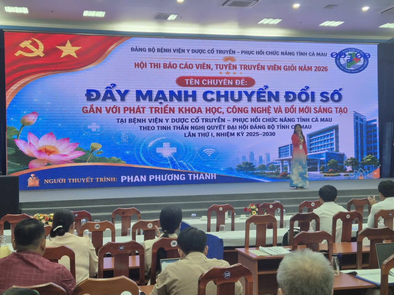 ĐẢNG BỘ BỆNH VIỆN YDCT - PHCN CÀ MAU THAM GIA HỘI THI BÁO CÁO VIÊN, TRUYÊN TRUYỀN VIÊN GIỎI NĂM 2026 3 2